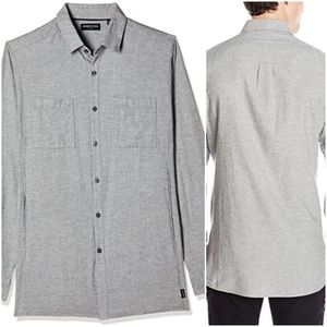 Kenneth Cole Men's Grey Heather Shirt Jacket